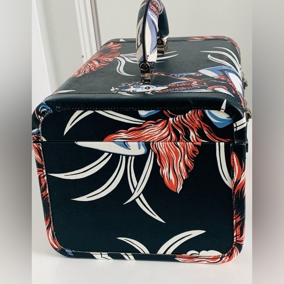 PRADA HULA GIRL Hawaiian Print Saffiano Leather Hard Beauty/Make-up Case - Picture 9 of 10